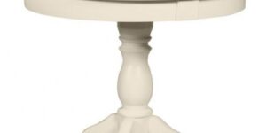 Стол "Гелиос" из массива Cream White