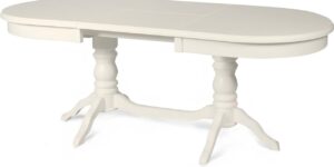 Стол "Зевс" из массива Cream White