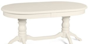 Стол "Зевс" из массива Cream White